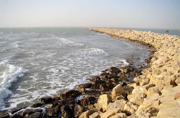 بندر گناوه (أسواق بندر گناوه و الامام زاده سلیمان بن علي و تالاب حله و تالاب ریگ)